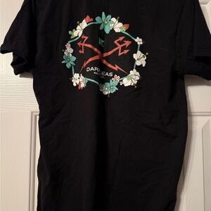 Dark Seas Black Floral Graphic Tee